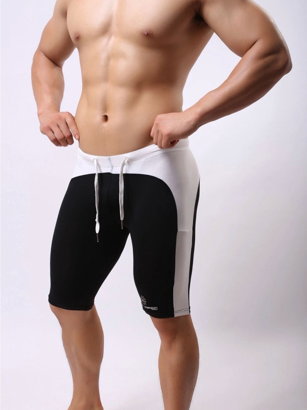 Brave Person Performance Drawstring Athletic Shorts, compression, knee length - Picture 12 of 14